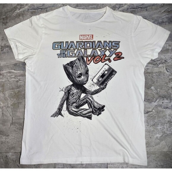 Marvel Other - Mens Marvel T-Shirt Baby Groot Guardians of Galaxy vol. 2 Short Sleeve White